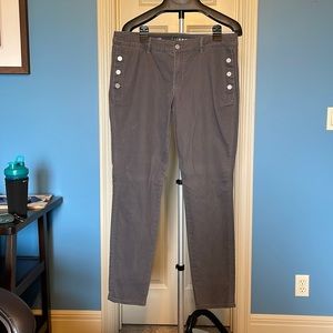 White House Black Market curvy grey jeans